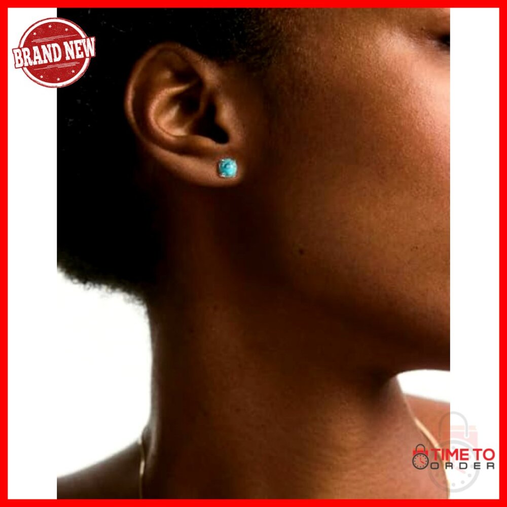 Sterling Silver Flatback Stud Earrings Hypoallerg… - image 4